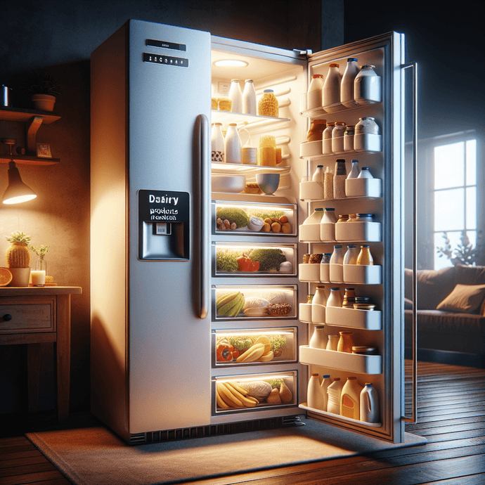 Refrigerators with dedicated drawers for dairy products