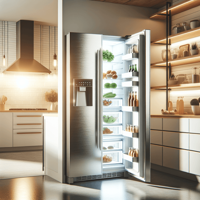 Refrigerators with fresh and frozen food compartments