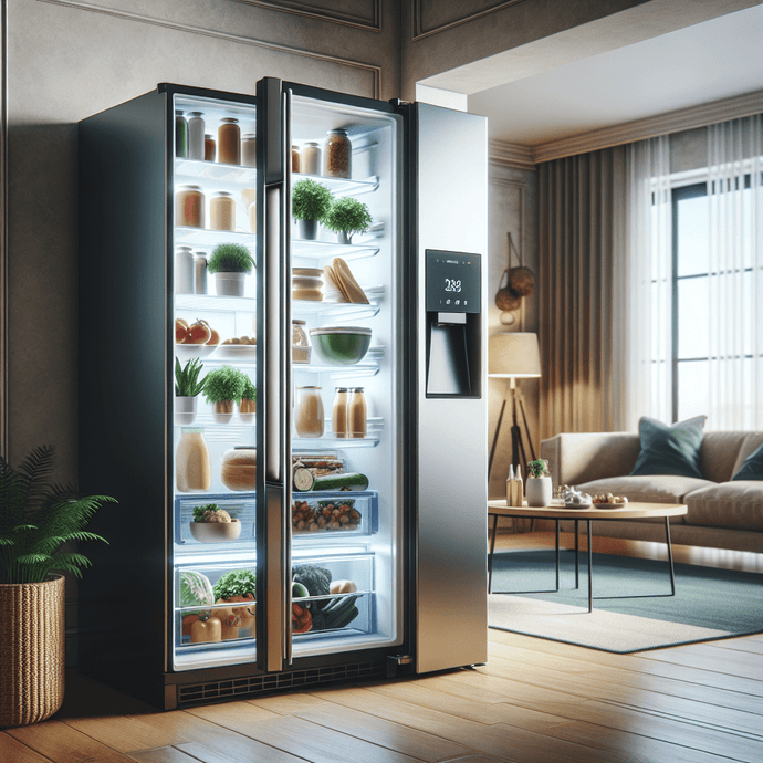 Refrigerators with fresh and frozen food compartments