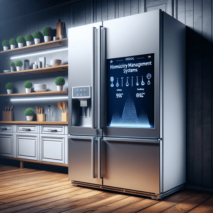 Refrigerators with Humidity Management Systems