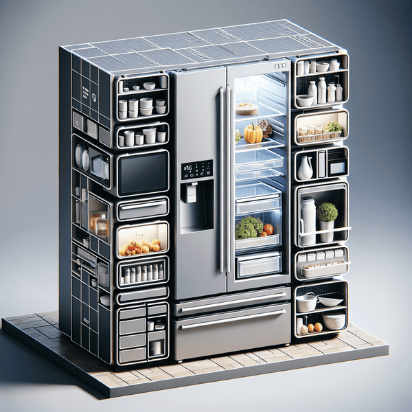 Refrigerators with Modular Compartments for Optimized Storage - BonPrix Électroménagers