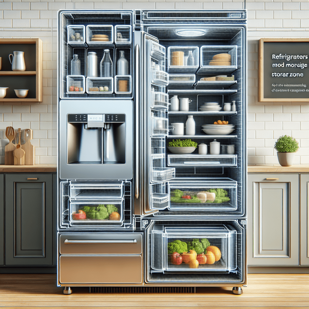 Refrigerators with modular storage zones: for a customizable layout