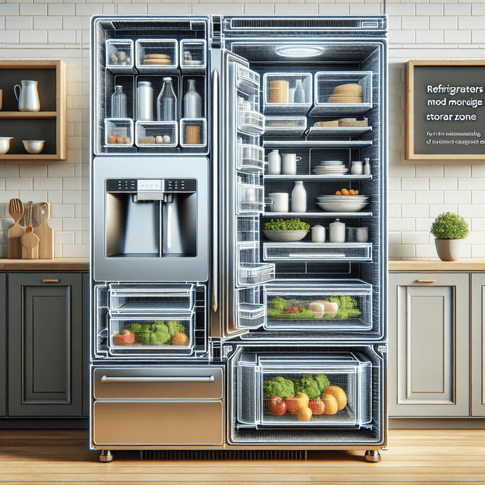 Refrigerators with modular storage zones: for a customizable layout