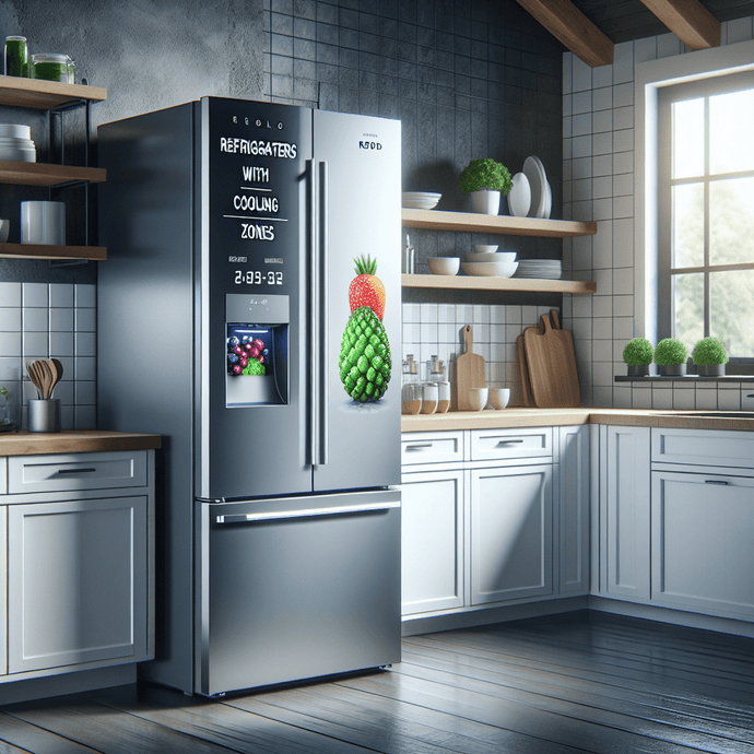 Refrigerators with rapid cooling zones