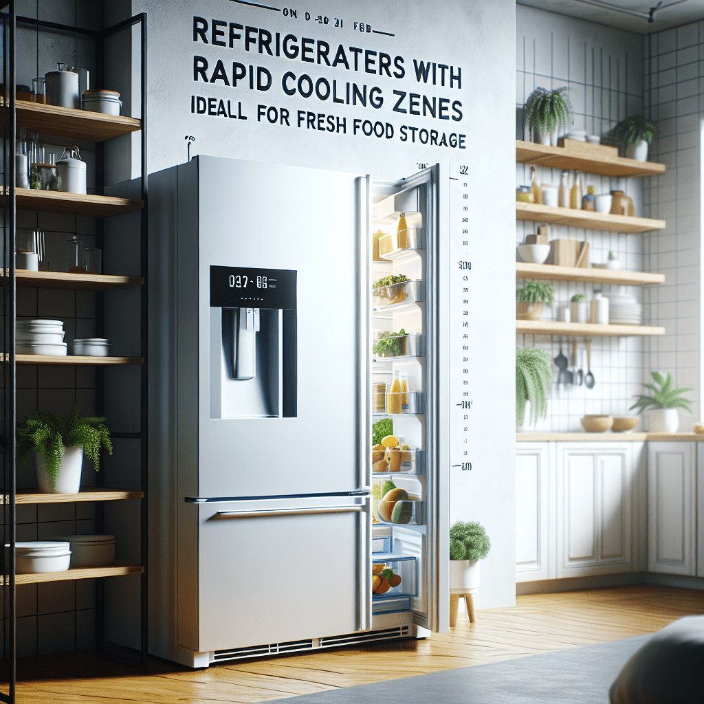 Refrigerators with rapid cooling zones: Ideal for fresh food storage - BonPrix Électroménagers