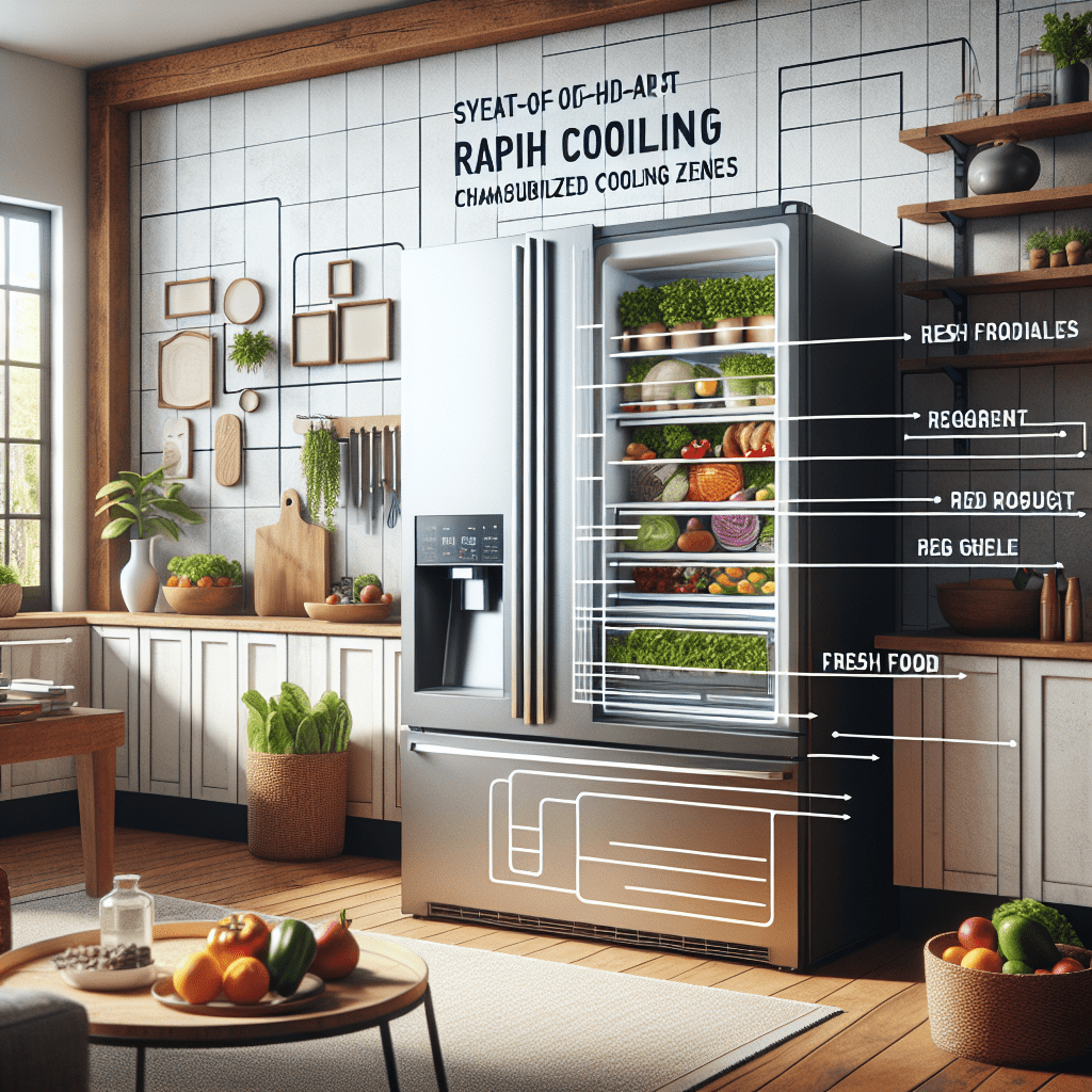 Refrigerators with rapid cooling zones: Ideal for fresh food storage - BonPrix Électroménagers
