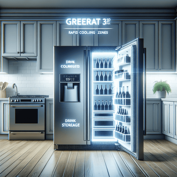Refrigerators with rapid cooling zones: Perfect for drink storage - BonPrix Électroménagers