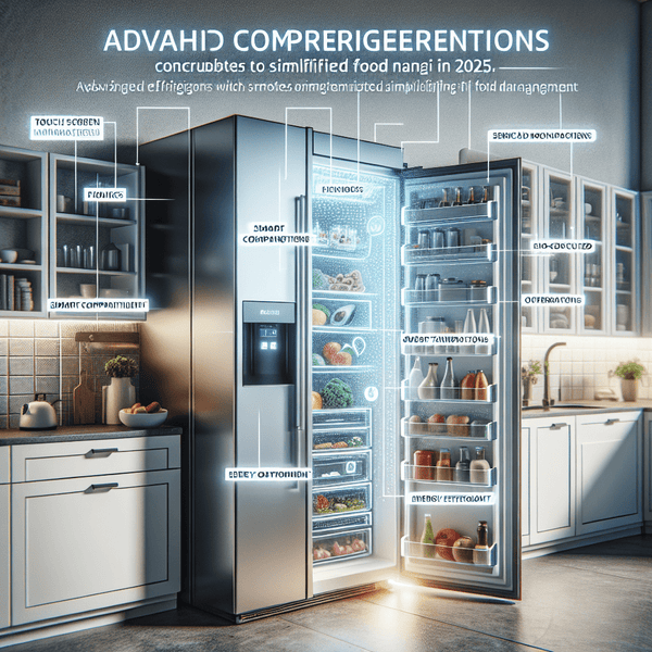 Refrigerators with Smart Compartments: Simplified Food Management in 2025 - BonPrix Électroménagers