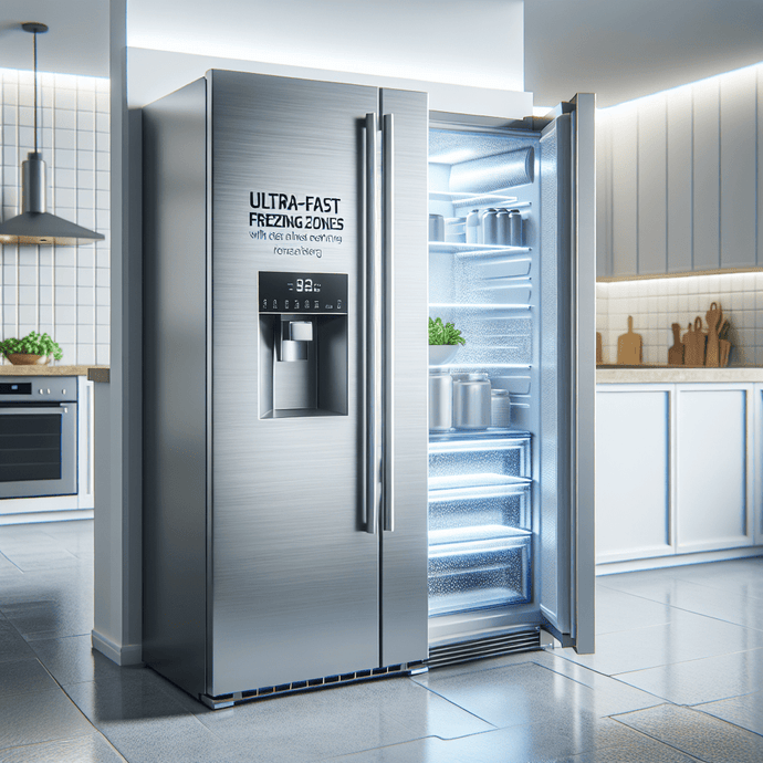 Refrigerators with Ultra-Fast Freezing Zones