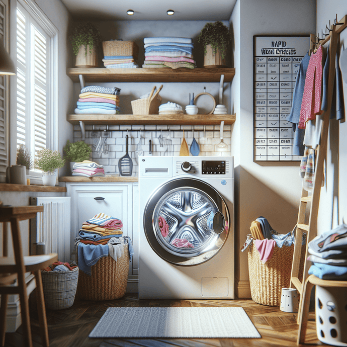 Machines à laver avec cycles de lavage rapide : Pour les familles occupées