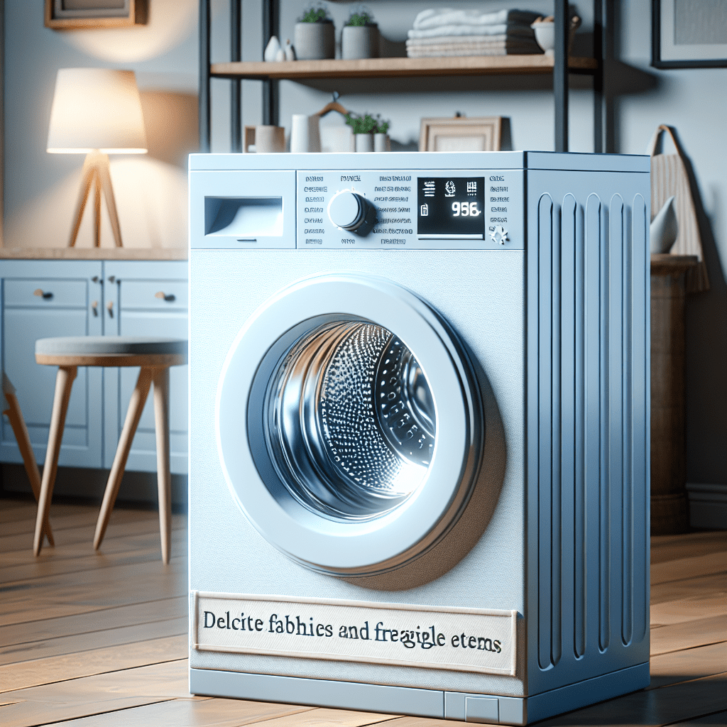 Washers with settings for delicate fabrics and fragile items