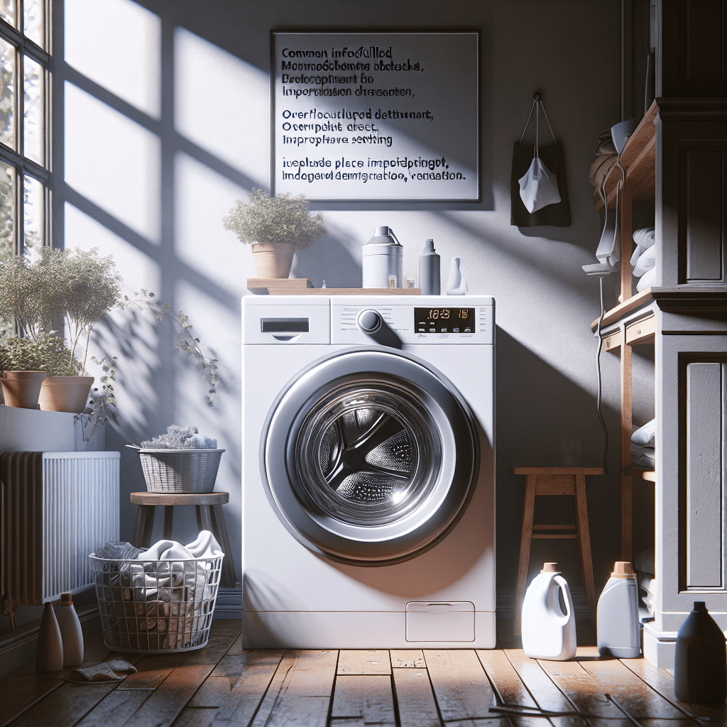 Washing machine: Common mistakes that reduce your machine’s efficiency - BonPrix Électroménagers