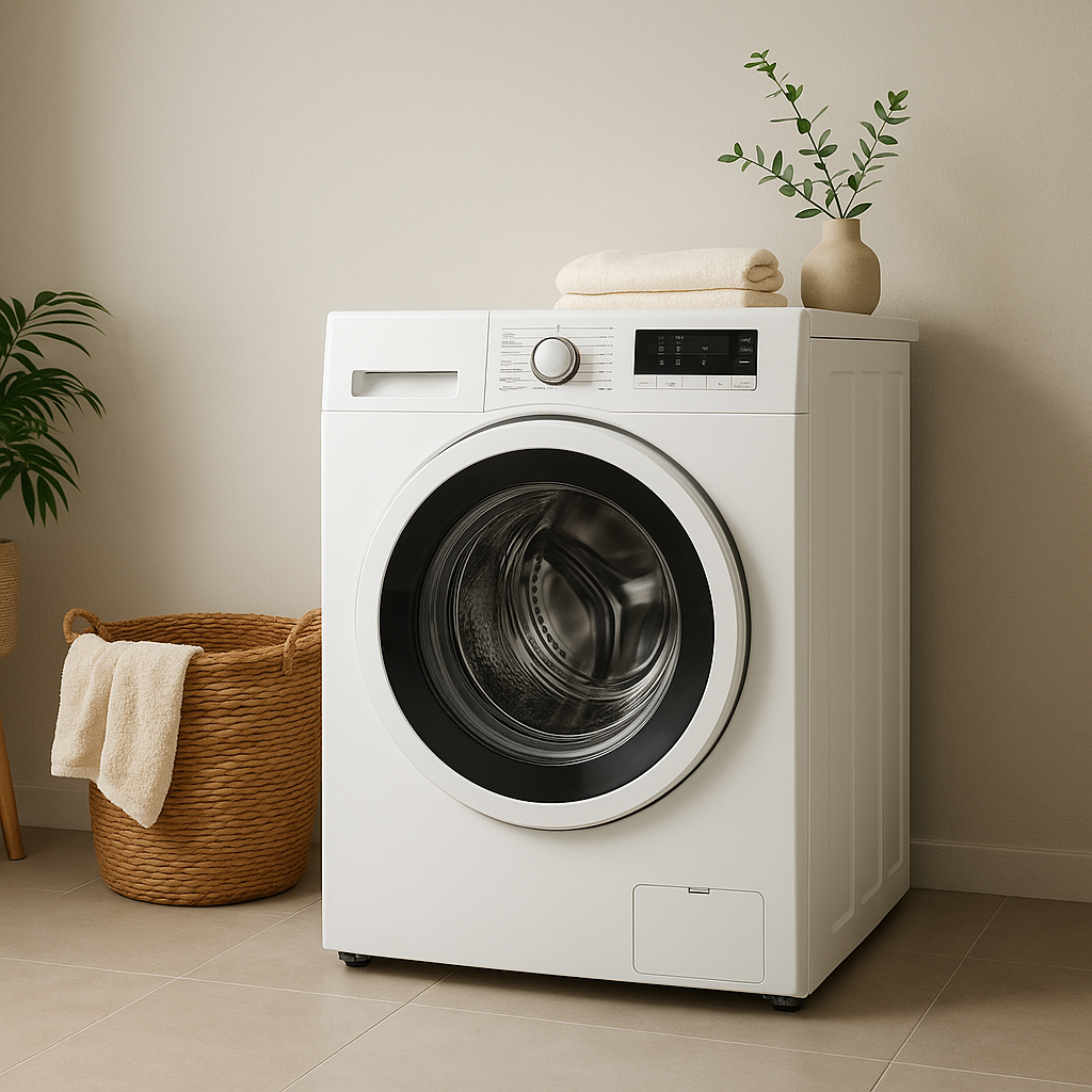Washing machines with self-cleaning functions for simplified maintenance