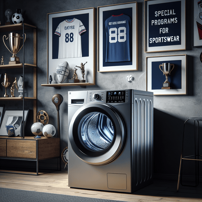 Washing machines with special programs for sportswear