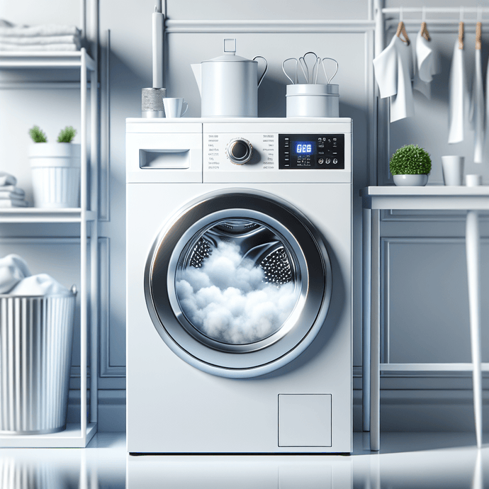 Washing machines with steam washing options for wrinkle removal