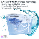 FORNO ACQUA Luxurious Smart Toilet. Includes Heated Seat, Auto Flush, Auto Lid, Powerful Flush, Ideal for Powder Rooms. - BonPrix Électroménagers