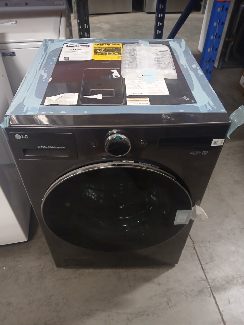 WM6998HBA - LAUNDRY CENTERS - LG - All-In-One - Electric - Black Stainless Steel - Open Box - BonPrix Électroménagers