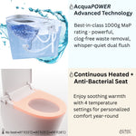 FORNO ACQUA Luxurious Super Smart Toilet. Includes Bidet, Heated Seat, Auto Flush, Auto Lid, Powerful Flush, Ideal for master bathrooms. - BonPrix Électroménagers