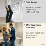 FORNO ACQUA Luxurious Smart Toilet. Includes Heated Seat, Auto Flush, Auto Lid, Powerful Flush, Ideal for Powder Rooms. - BonPrix Électroménagers
