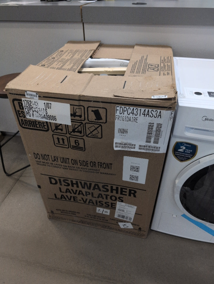 FDPC4314AS - DISHWASHERS - Frigidaire - Front Controls Single Drawer - Stainless Steel - Open Box - BonPrix Électroménagers