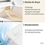 FORNO ACQUA Luxurious Super Smart Toilet. Includes Bidet, Heated Seat, Auto Flush, Auto Lid, Powerful Flush, Ideal for master bathrooms. - BonPrix Électroménagers