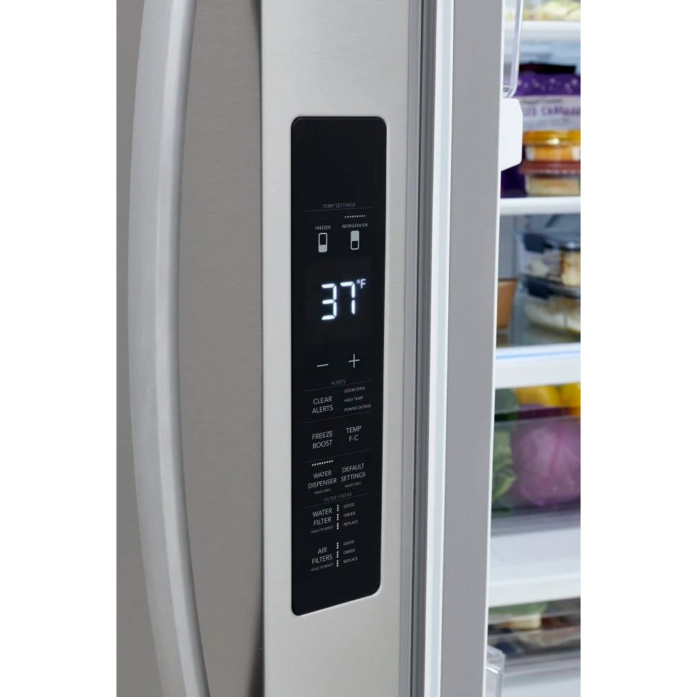 FRFN2813AF - REFRIGERATORS - Frigidaire - French 3-Door - Stainless Steel - Open Box - BonPrix Électroménagers