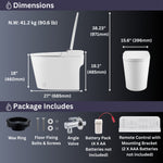 FORNO ACQUA Luxurious Super Smart Toilet. Includes Bidet, Heated Seat, Auto Flush, Auto Lid, Powerful Flush, Ideal for master bathrooms. - BonPrix Électroménagers