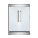 Forno Maderno 2-28-Inch Wide Convertible Refrigerator/Freezer in White, Decorative Trim, 27.2 cu.ft, 84-Inch High, ENERGY STAR Certified - BonPrix Électroménagers