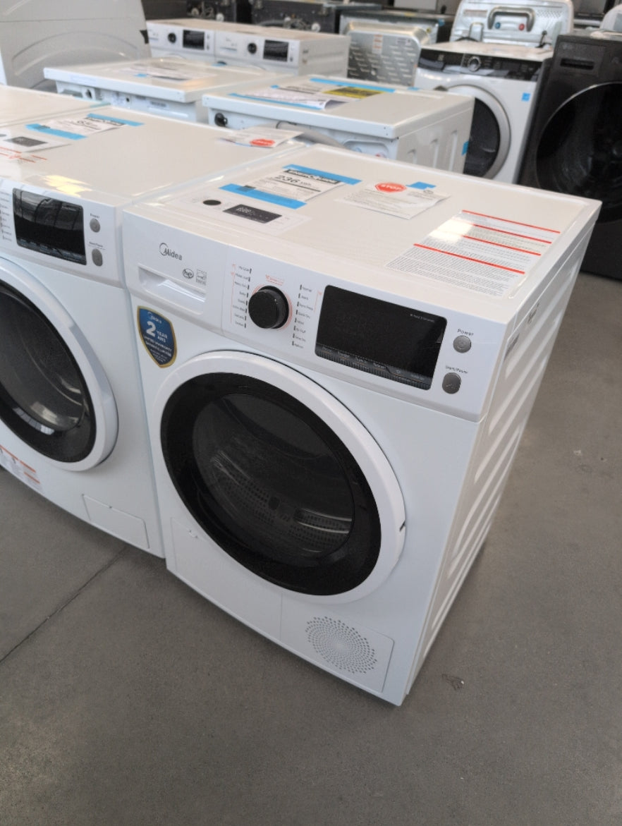 MLE27N4AWWC - DRYERS - Midea - Electric - White - Open Box - BonPrix Électroménagers