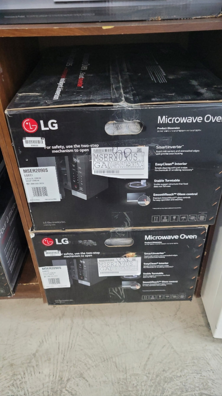 MSER2090S - MICROWAVES OVENS - LG - Countertop - Black - Open Box - BonPrix Électroménagers