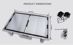 FORNO Arezzo 44-Inch Recessed Ceiling Range Hood, Dual Motors, 1200 CFM, Hybrid Filters, Remote Control - BonPrix Électroménagers