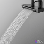 FORNO ACQUA 4 function pull-Down Waterfall Kitchen Faucet Black