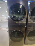 WKEX300HBA - LAUNDRY CENTERS - LG - Stacked Washer/Dryer - Electric - Black Stainless Steel - Open Box - BonPrix Électroménagers