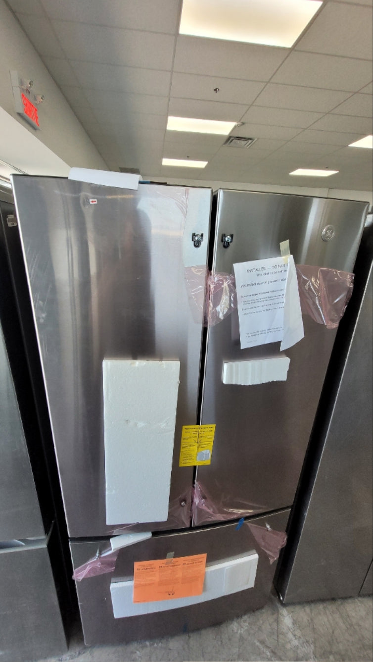 GNE25DYRKFS - REFRIGERATORS - GE - French 3-Door - Stainless Steel - Open Box