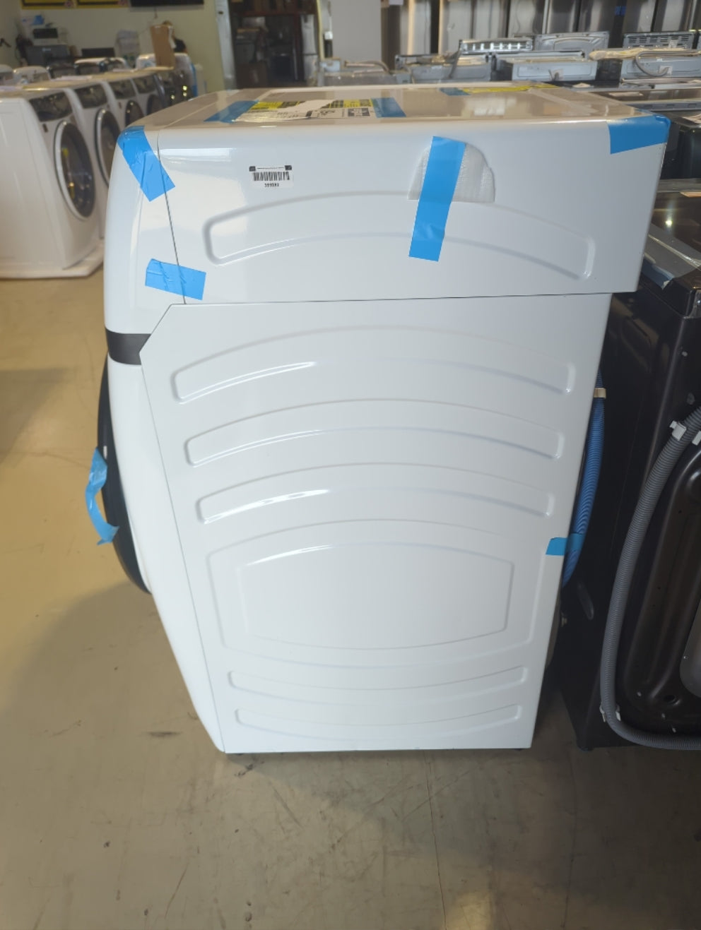 PFQ83HSLWWW - LAVEUSE SÉCHEUSE SUPERPOSÉES - Profil GE - Tout-en-un - Électrique - Blanc - Boîte Ouverte