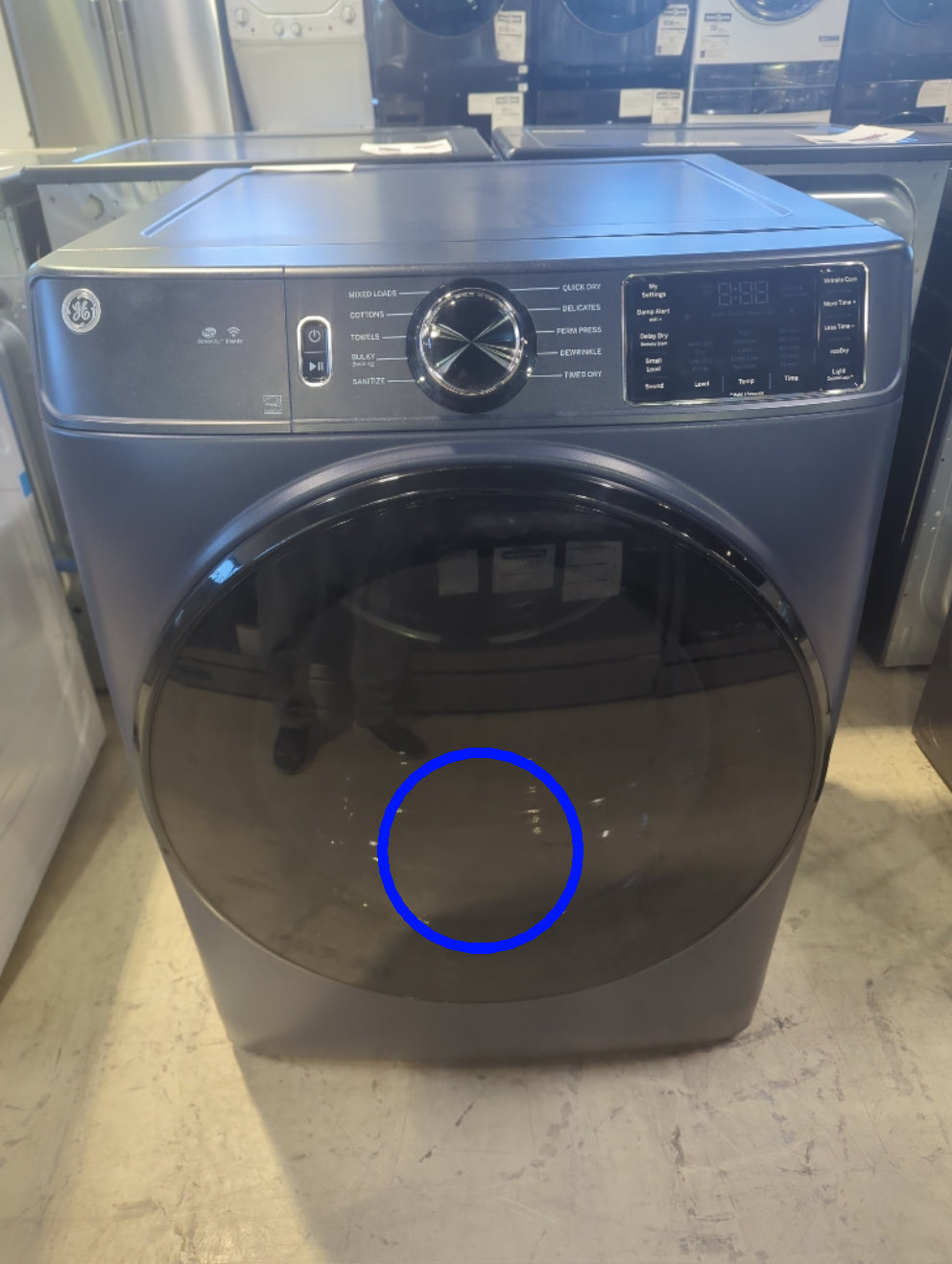 GFD55ESMRRS - DRYERS - GE - Electric - Sapphire Blue - Open Box - BonPrix Électroménagers