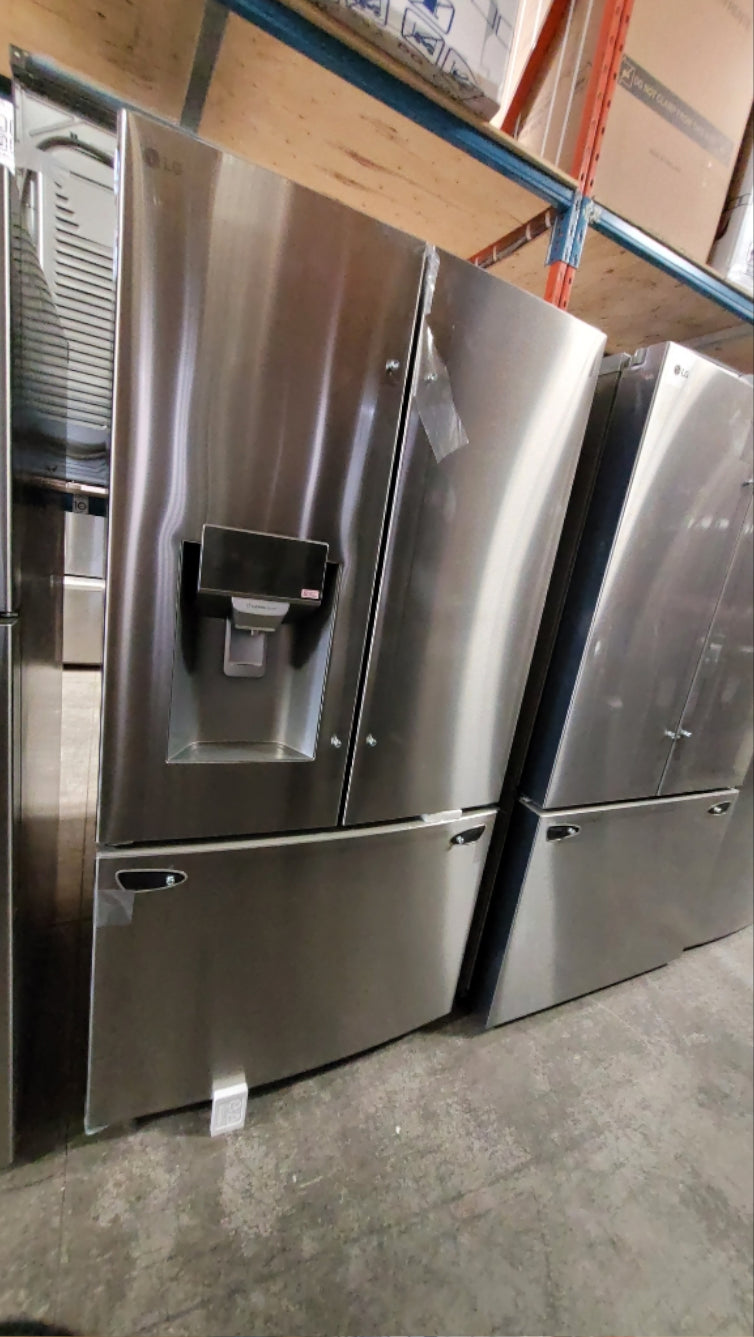 LRFS28XBS - RÉFRIGÉRATEURS - LG - Trois portes avec porte à deux battants - Acier inoxydable - Boîte Ouverte