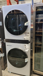 WKEX200HWA - LAVEUSE SÉCHEUSE SUPERPOSÉES - LG - Laveuse/sécheuse superposées - Électrique - Blanc - Boîte Ouverte