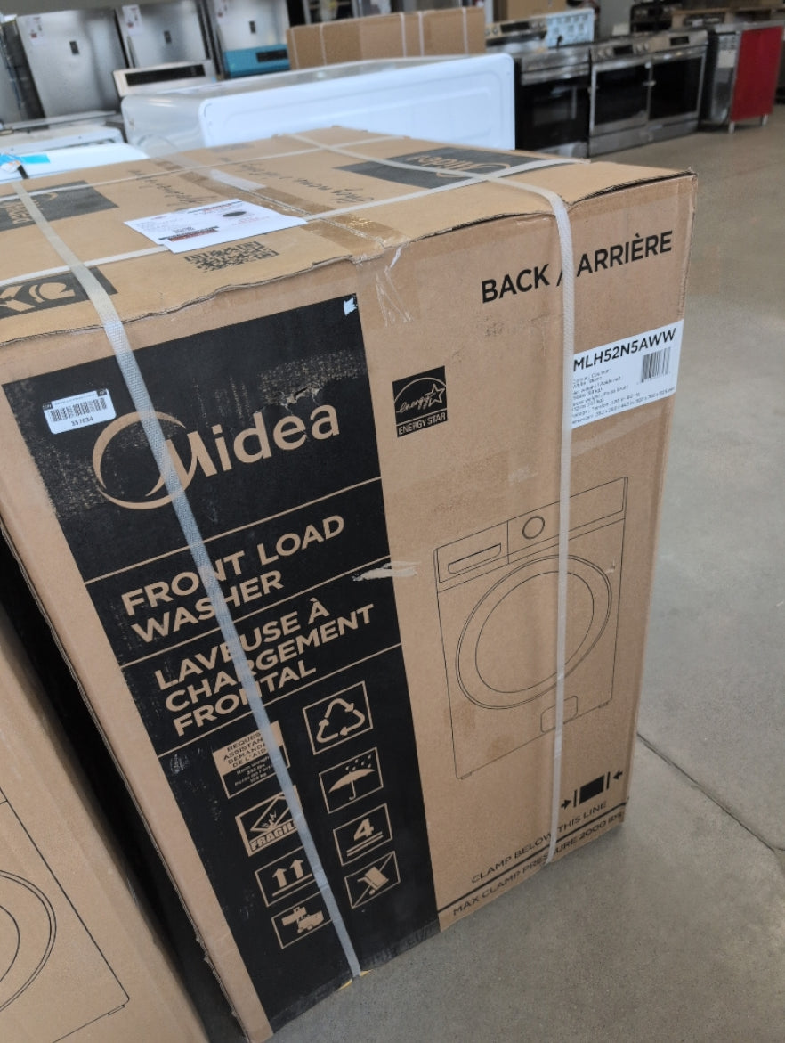 MLH52N5AWW - WASHERS - Midea - Front Loading - White - Open Box - BonPrix Électroménagers