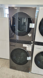 WKEX300HBA - LAUNDRY CENTERS - LG - Stacked Washer/Dryer - Electric - Black Stainless Steel - Open Box - BonPrix Électroménagers