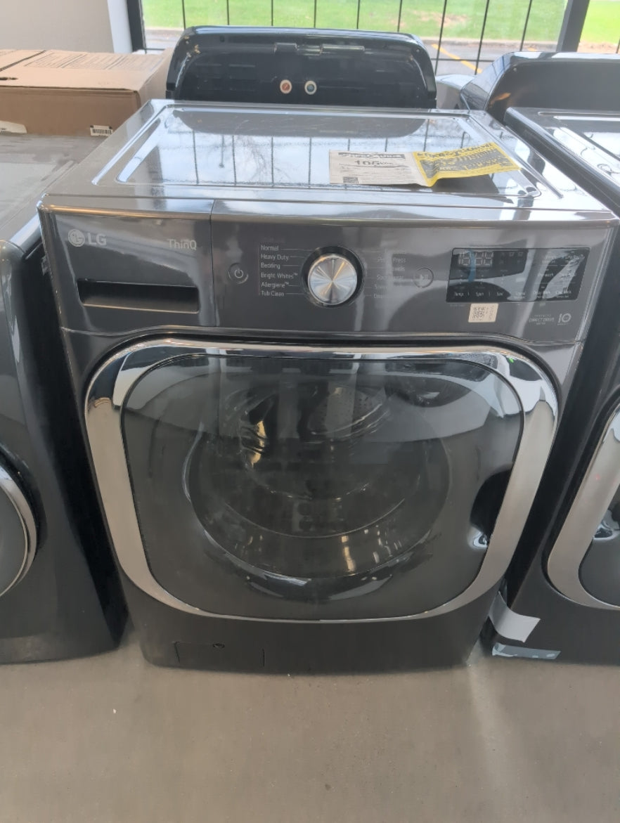 WM8900HBA - WASHERS - LG - Front Loading - Black Stainless - Open Box - BonPrix Électroménagers