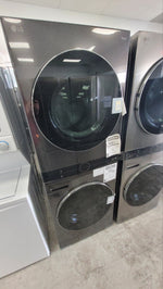 WKEX200HBA - LAUNDRY CENTERS - LG - Stacked Washer/Dryer - Electric - Black Stainless Steel - Open Box - BonPrix Électroménagers