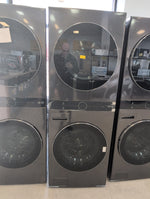 WKEX200HBA - LAUNDRY CENTERS - LG - Stacked Washer/Dryer - Electric - Black Stainless Steel - Open Box - BonPrix Électroménagers