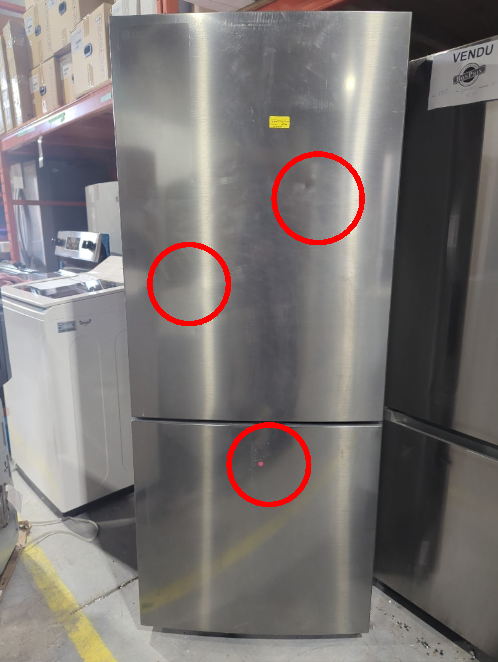 LBNC15251V - REFRIGERATORS - LG - Bottom Freezer - Platinum - Open Box - BonPrix Électroménagers