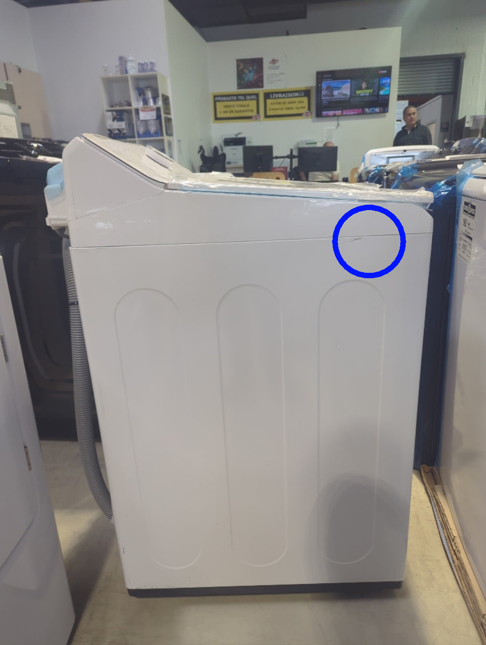 WT8200CW - WASHERS - LG - Top Loading - White - Open Box - BonPrix Électroménagers