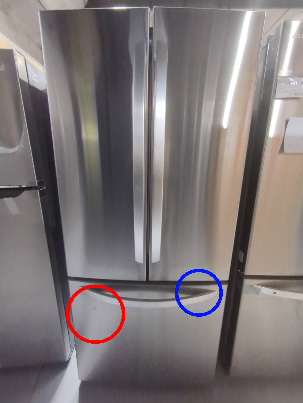 LRFNS2200S - REFRIGERATORS - LG - French 3-Door - Stainless Steel - Open Box - BonPrix Électroménagers
