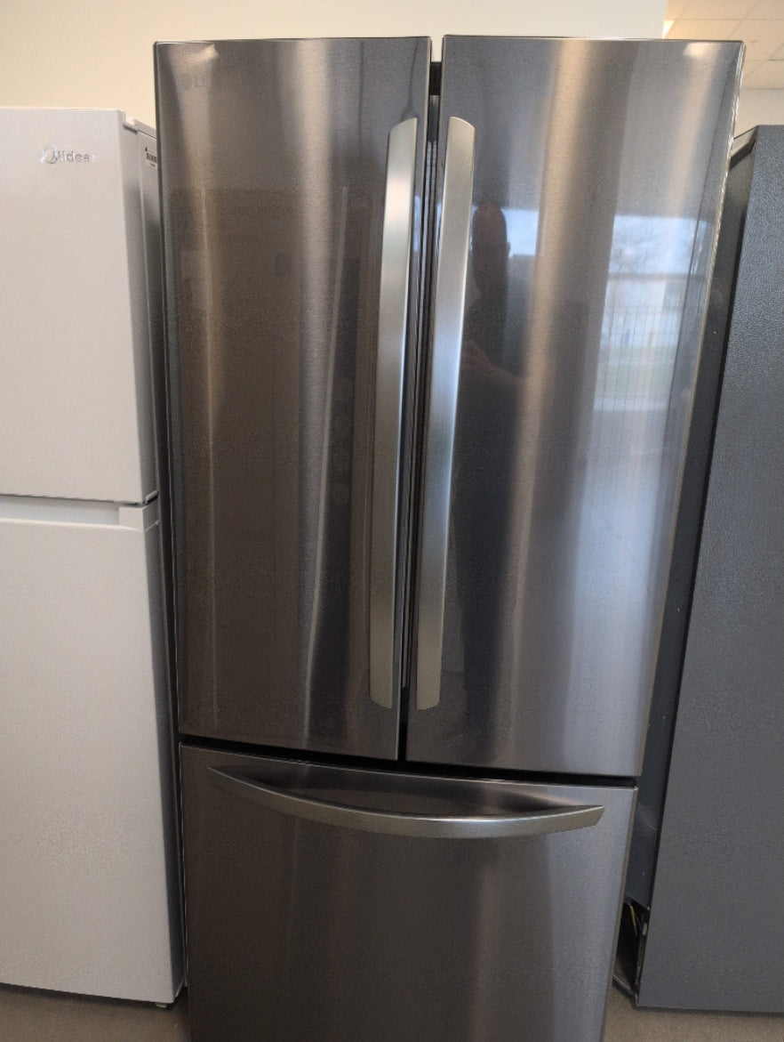 LRFNS2200D - REFRIGERATORS - LG - French 3-Door - Black Stainless - Open Box - BonPrix Électroménagers