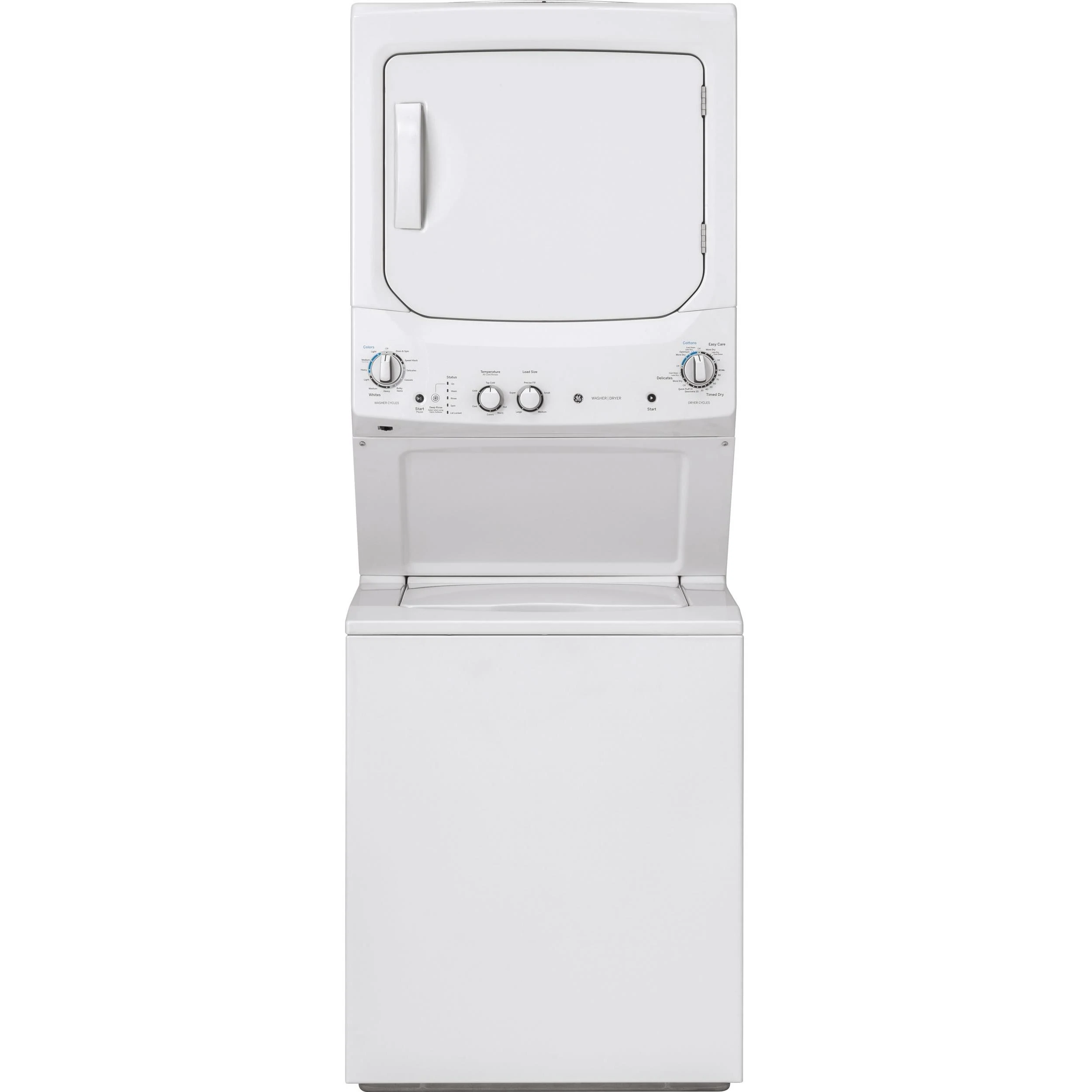 GUD27ESMMWW - LAUNDRY CENTERS - GE - Stacked Washer/Dryer - White - Open Box - Laundry centers - BonPrix Électroménagers
