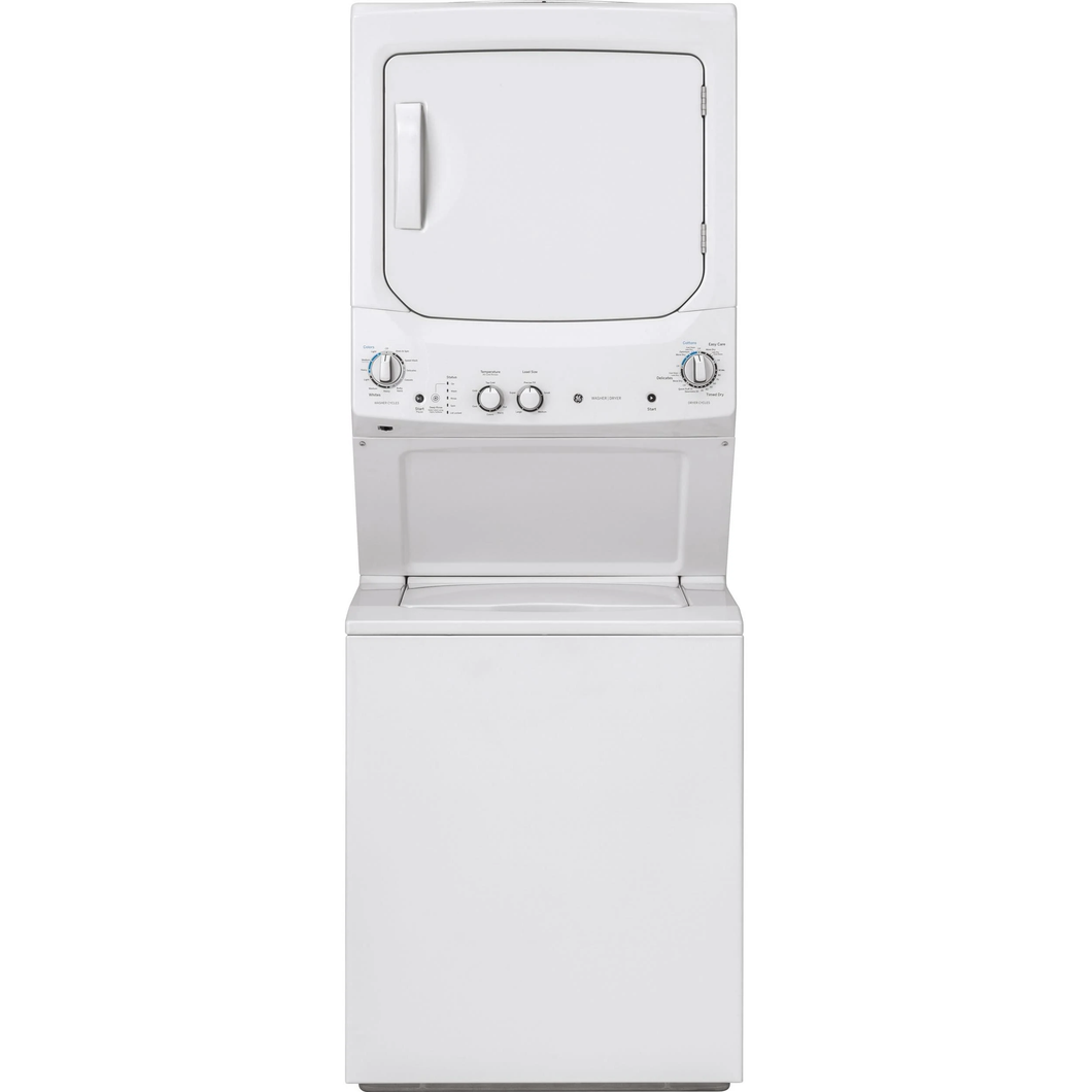 GUD27ESMMWW - LAUNDRY CENTERS - GE - Stacked Washer/Dryer - White - Open Box - Laundry centers - BonPrix Électroménagers