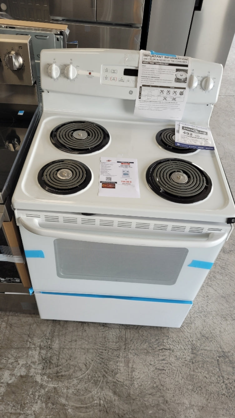 JCBP240DMWW - CUISINIÈRES - GE - Électrique - Blanc - Boîte Ouverte